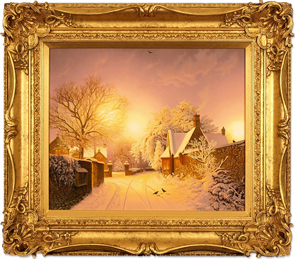 Daniel Van Der Putten, Original oil painting on panel, British Countryside