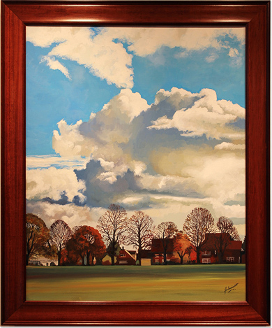 John Luce Lockett, Original oil painting on canvas, Park View Crescent