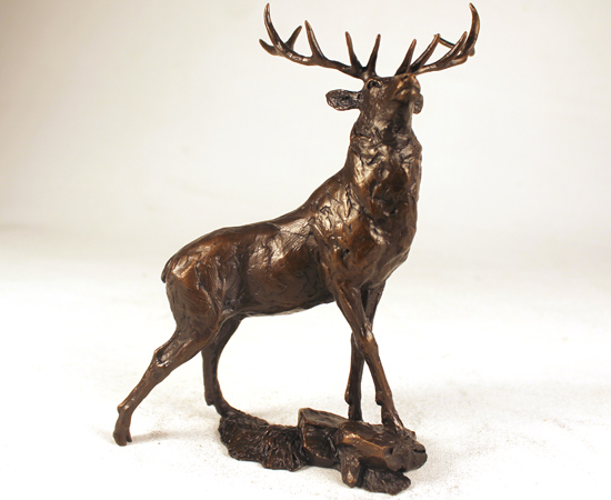 Michael Simpson, Bronze, Noble Stag, click to enlarge