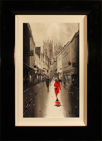 Richard Telford, Original oil painting on panel, Low Petergate, York, click to enlarge