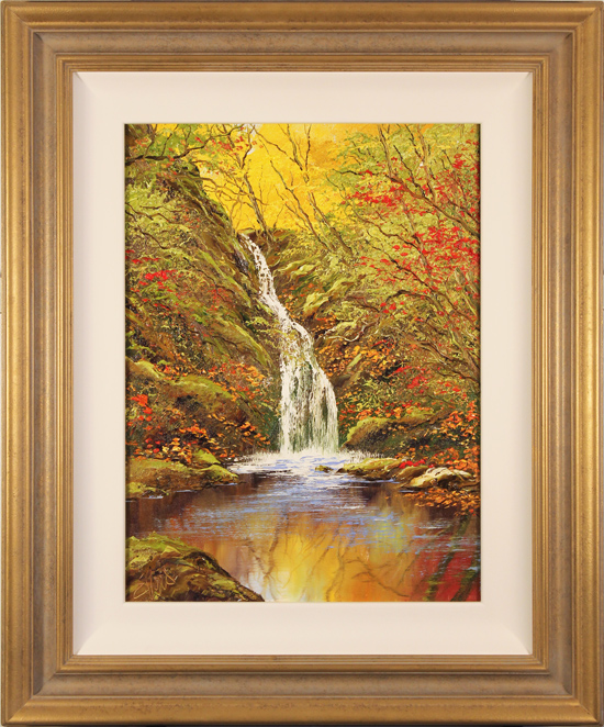 Terry Evans, Original oil painting on canvas, Autumn Begins, Yorkshire Dales, click to enlarge