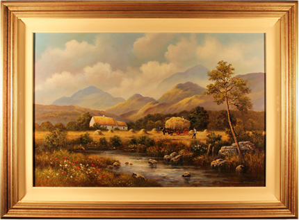 Wendy Reeves, Original oil painting on canvas, Country Scene, click to enlarge