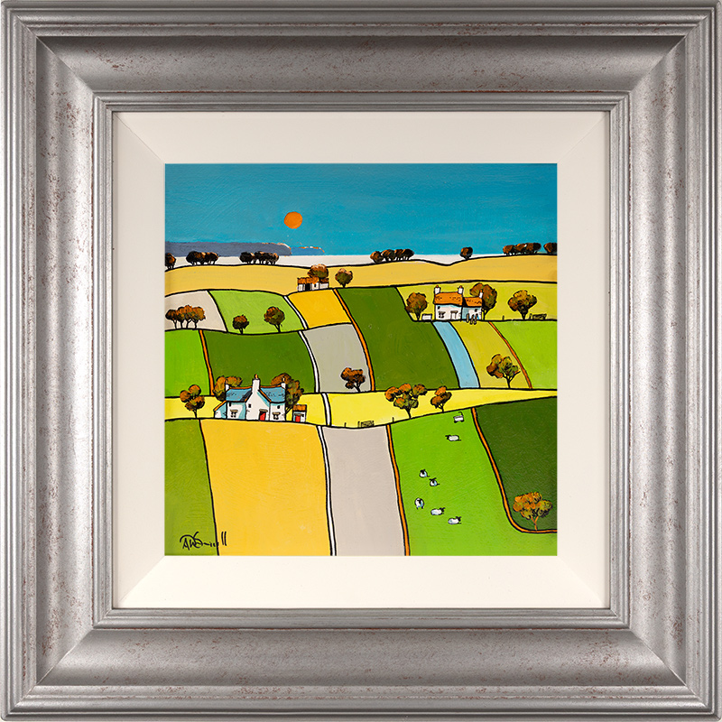 Alan Smith, Original oil painting on panel, Yorkshire Blue