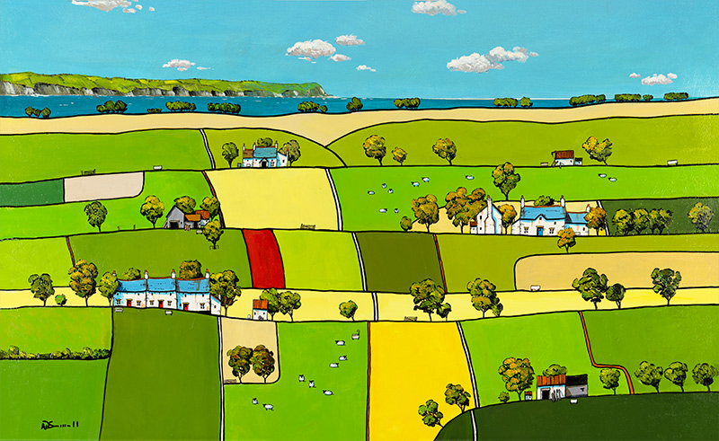 Alan Smith, Original oil painting on panel, A Cracking Day, Yorkshire