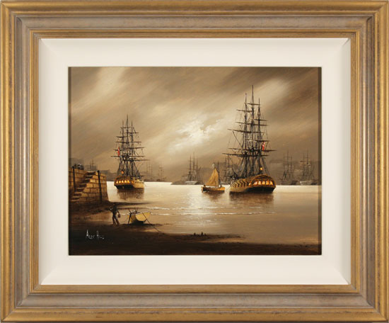 Alex Hill, Original oil painting on canvas, Anchor at Smuggler's Cove , click to enlarge