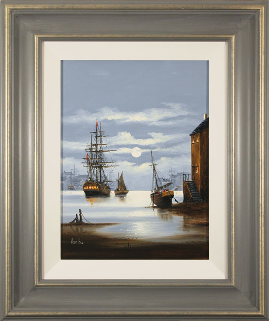 Alex Hill, Original oil painting on canvas, Leaving Harbour, click to enlarge