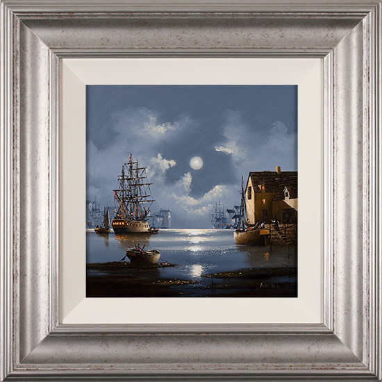 Alex Hill, Original oil painting on panel, Safe Harbour