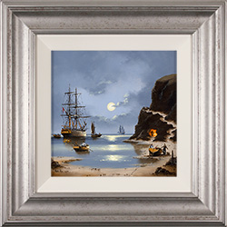 Alex Hill, Original oil painting on panel, Midnight Cove