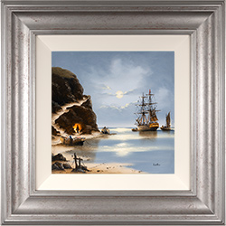 Alex Hill, Original oil painting on panel, Smuggler's Work