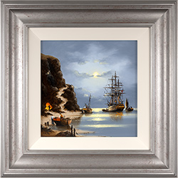 Alex Hill, Original oil painting on panel, Secrets of the Cove