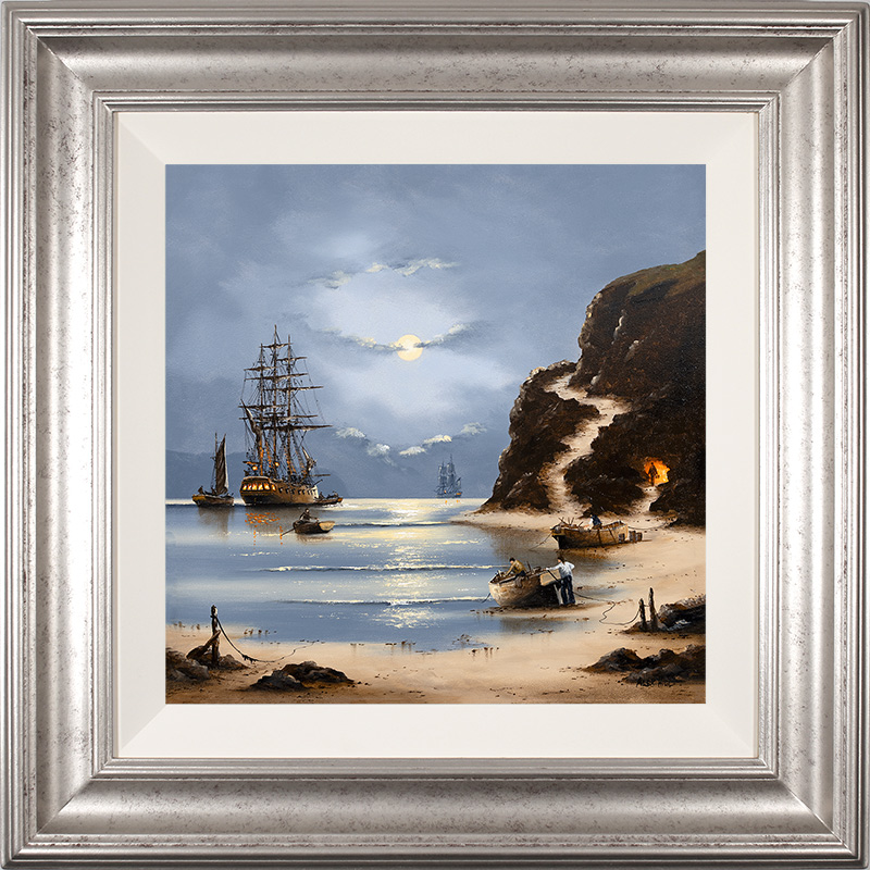 Alex Hill, Original oil painting on panel, Sanctuary Bay
