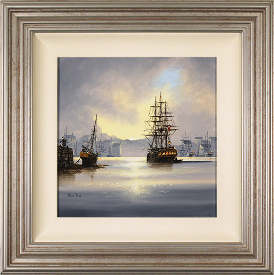 Alex Hill, Original oil painting on canvas, Set Sail at Dawn , click to enlarge