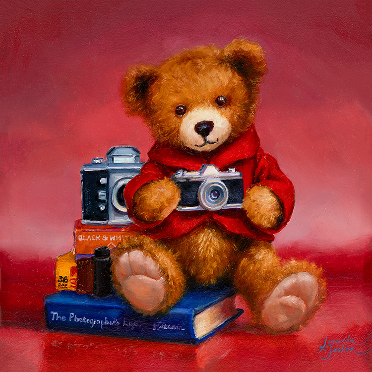 Amanda Jackson, Original oil painting on panel, Snap!