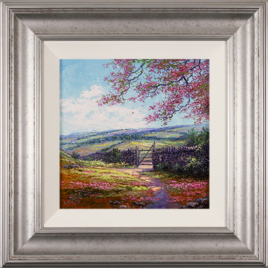 Andrew Grant Kurtis, Original oil painting on canvas, Springtime in Crummackdale, Yorkshire 