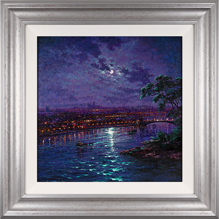 Andrew Grant Kurtis, Original oil painting on panel, Minster by Moonlight, York