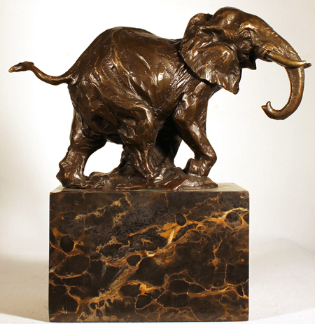 Bronze Statue, Bronze, Elephant, click to enlarge