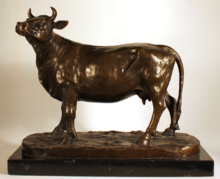 Bronze Statue, Bronze, Cow, click to enlarge