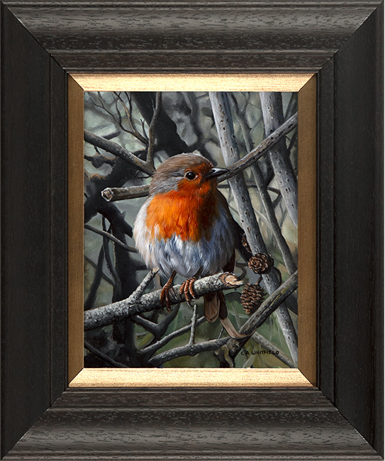 Carl Whitfield, Original oil painting on panel, A Friendly Visitor ...