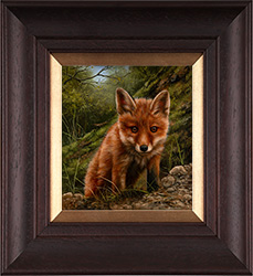 Carl Whitfield, Original oil painting on panel, Fox Cub