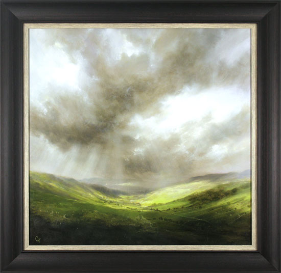 Clare Haley, Original oil painting on panel, Light Show at Wharfedale, click to enlarge