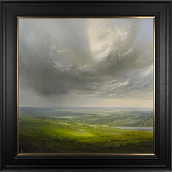 Clare Haley, Original oil painting on panel, Drawing Away