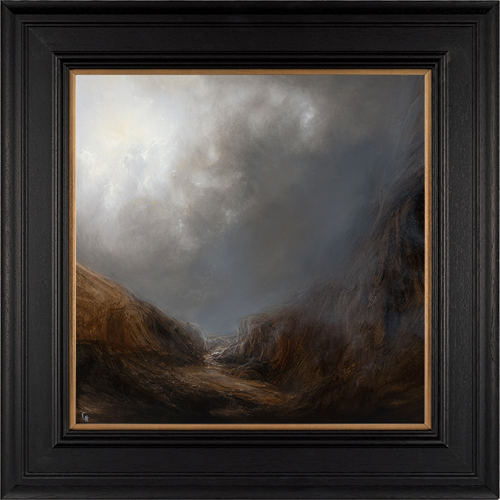 Clare Haley, Original oil painting on panel, Closing in at the Brow