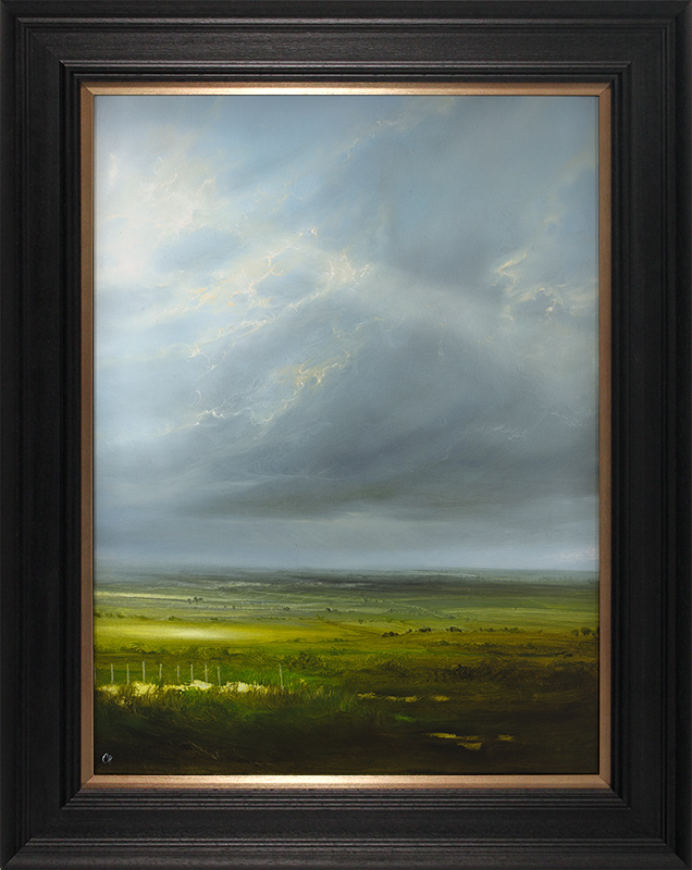 Clare Haley, Original oil painting on panel, Away and Beyond