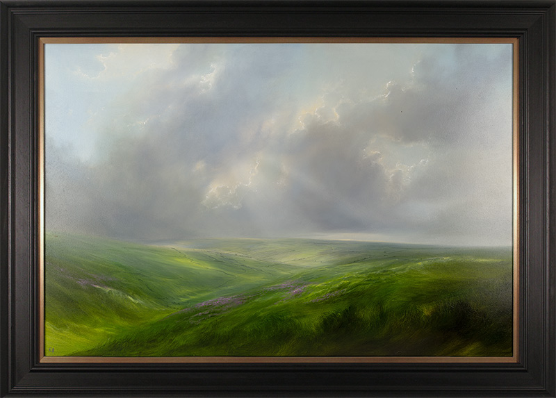 Clare Haley, Original oil painting on panel, Softly in the Valley