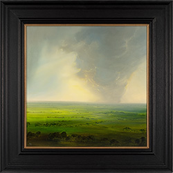 Clare Haley, Original oil painting on panel, The Sky Descends