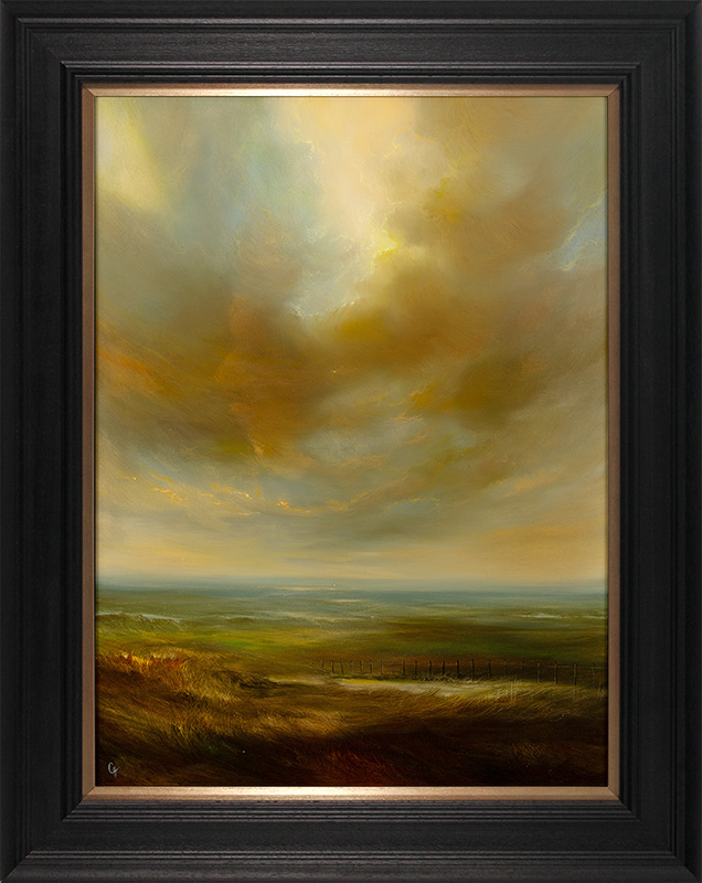 Clare Haley, Original oil painting on panel, Under a Changing Sky