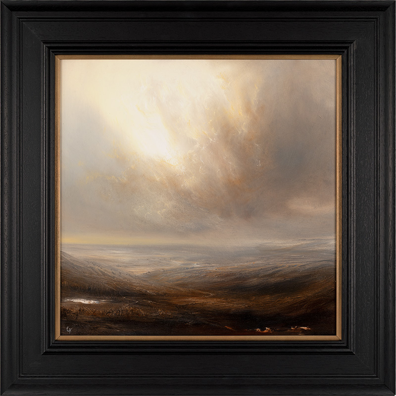 Clare Haley, Original oil painting on panel, Drift Away
