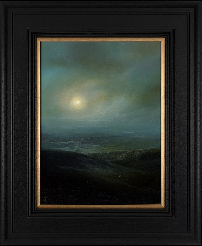 Clare Haley, Original oil painting on panel, Night Shift