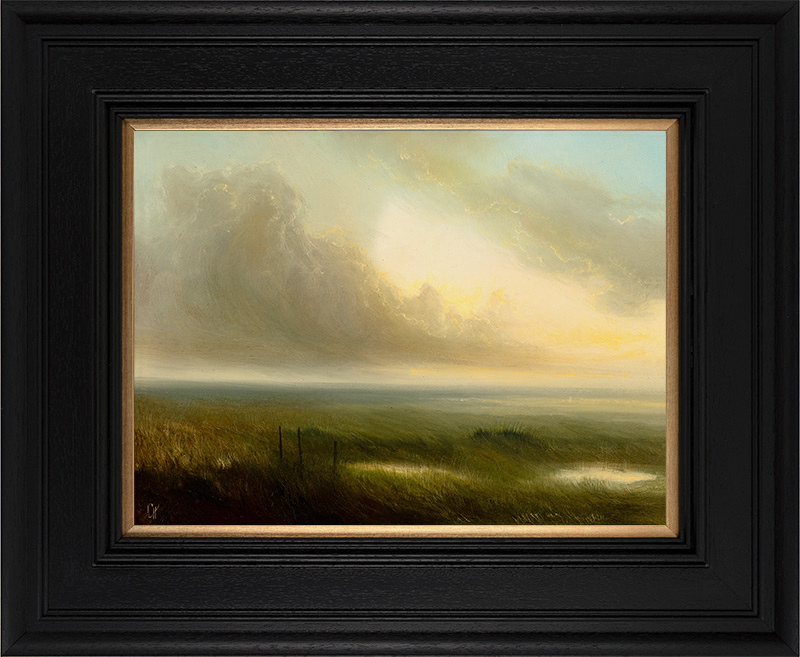 Clare Haley, Original oil painting on panel, Day's Eve
