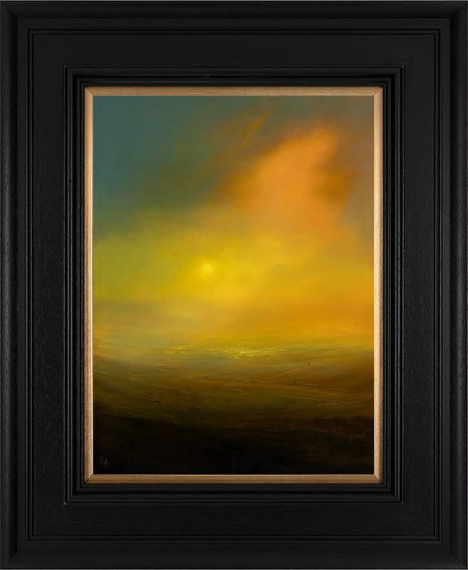 Clare Haley, Original oil painting on panel, Sundown
