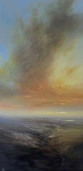 Clare Haley, Original oil painting on panel, In All Her Glory