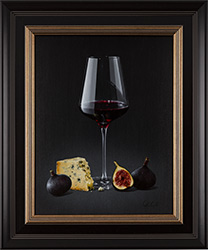 Colin Wilson, Original acrylic painting on board, Merlot Glow