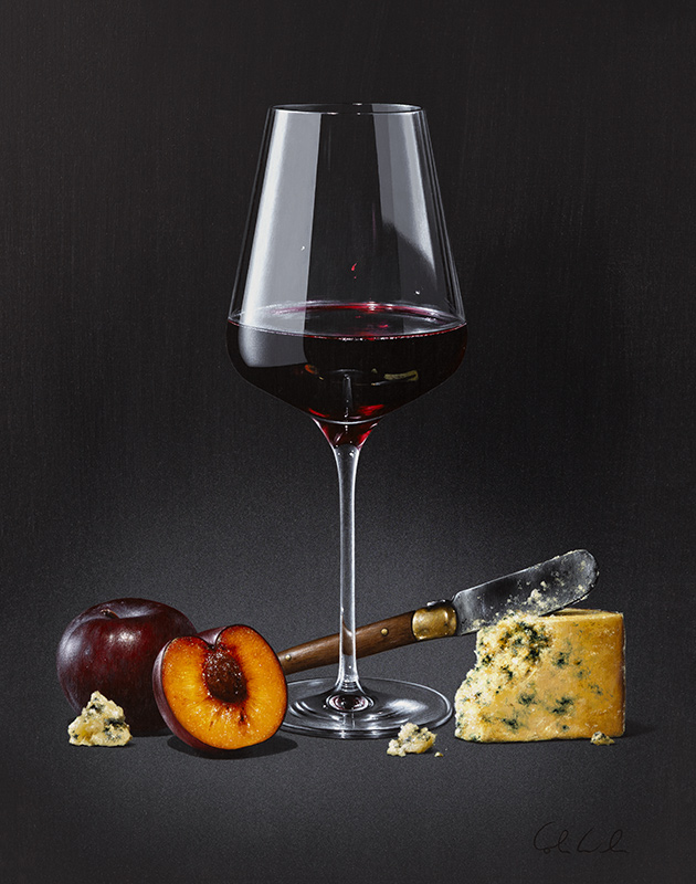 Colin Wilson, Original acrylic painting on board, Autumn Claret