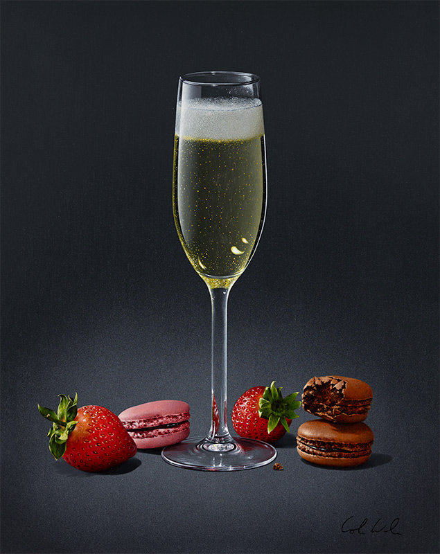 Colin Wilson, Original acrylic painting on board, Little Luxuries