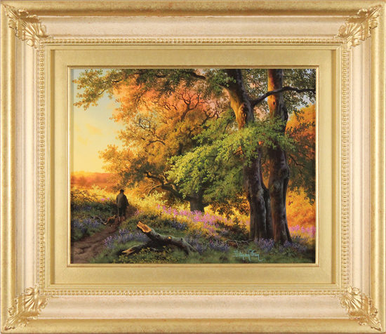 Daniel Van Der Putten, Original oil painting on panel, Spring Sunset, Preston Capes, Northamptonshire
