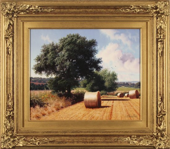 Daniel Van Der Putten, Original oil painting on panel, A Quiet Summer's Day, Litchborough