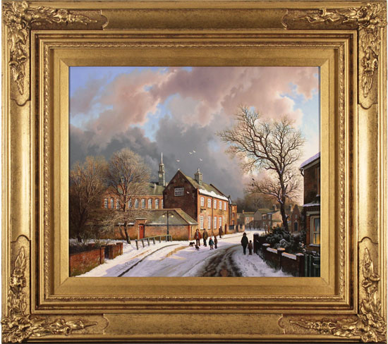 Daniel Van Der Putten, Original oil painting on panel, Scarcroft School, Nunthorpe Road, York