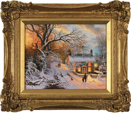 Daniel Van Der Putten, Original oil painting on panel, End of December, Lockton, North Yorkshire