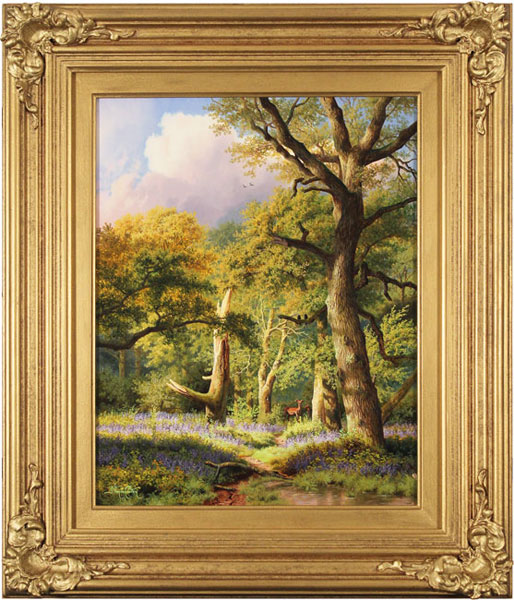 Daniel Van Der Putten, Original oil painting on panel, May in Beverley Woods, Yorkshire