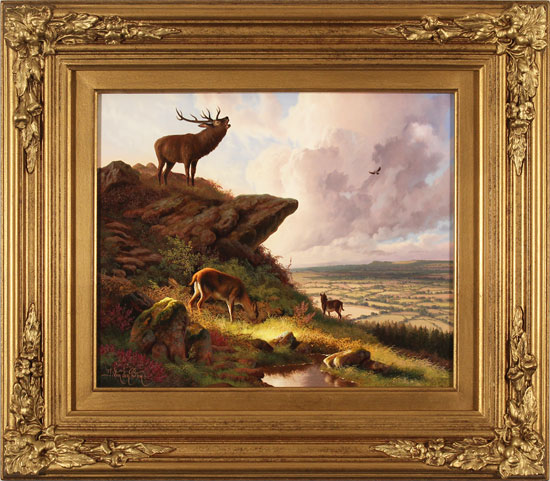 Daniel Van Der Putten, Original oil painting on panel, Cleveland Way, National Trail, Yorkshire
