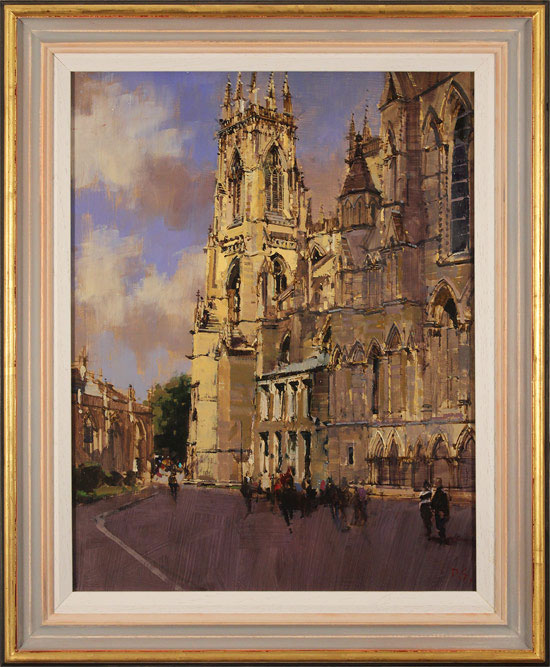 David Sawyer, RBA, Original oil painting on panel, York Minster, View from the Southeast, click to enlarge