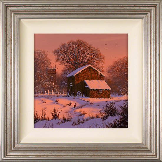 Edward Hersey, Original oil painting on panel, Winter Chimes