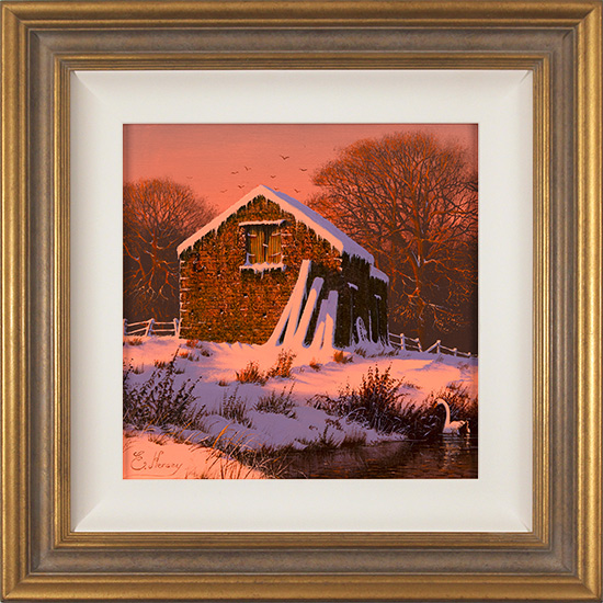 Edward Hersey, Original oil painting on panel, Last Light