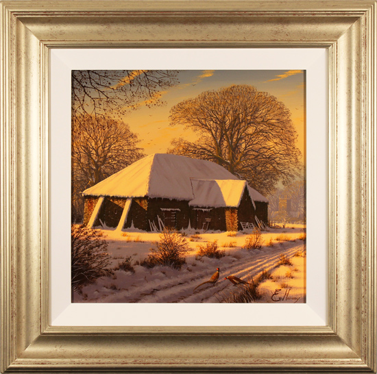 Edward Hersey, Original oil painting on canvas, Warm Winter Light, click to enlarge