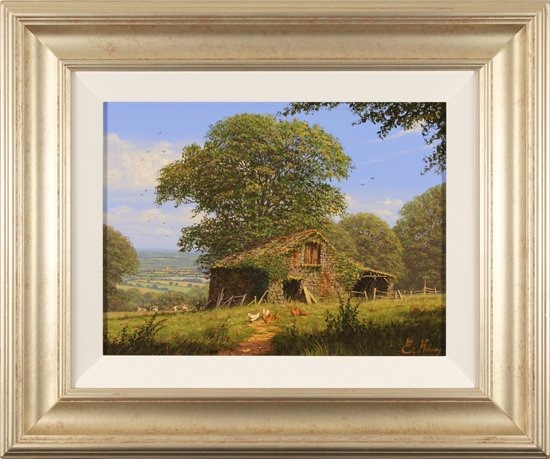 Edward Hersey, Original oil painting on canvas, Vale Ridge Farm, click to enlarge