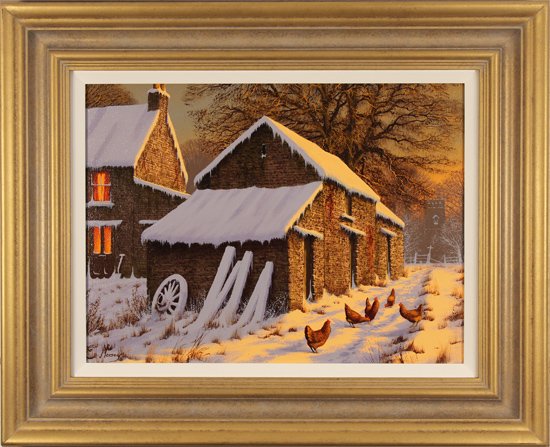 Edward Hersey, Original oil painting on canvas, Last Light, North Yorkshire, click to enlarge